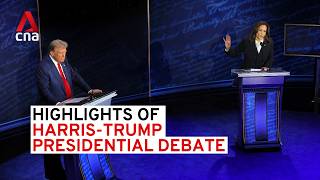 TrumpHarris presidential debate  Highlights [upl. by Ytirahc667]