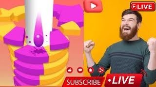 Stack Ball 🔴 Live 1D gaming 📳💋🎮🇮🇳 gaming zone Stack [upl. by Tiebout]