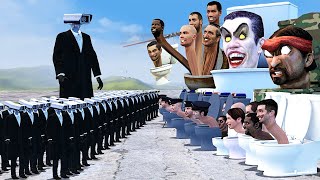 ARMÉE CAMERA MAN VS ARMÉE SKIBIDI DOM DOM TOILET Dans Garrys Mod [upl. by Htennek]