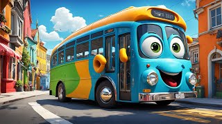 Wheels on the Bus  Nursery Rhymes  Kids Songs  Fun and Learning [upl. by Noyahs]