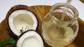 How to make Coconut oil at home  Virgin Coconut Oil 🥥 [upl. by Cirdahc]