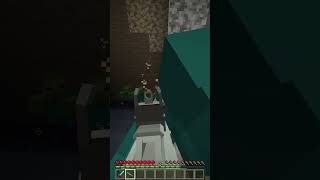 Zombie Blooper minecraft shorts Twinverse gaming [upl. by Gianina482]