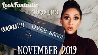 LOOKFANTASTIC BEAUTY CHEST UNBOXING WORTH OVER 500 [upl. by Manara874]