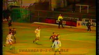 Swansea City 0 V Carlisle United 1 Saturday 28th December 1996 Division 3 [upl. by Rabbaj887]