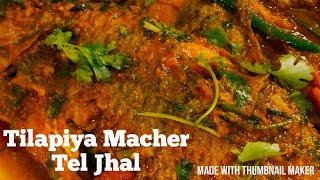 Tilapia Macher Tel JhalTilapia Fish recipe Indian Style Tilapia fish curryTilapia Macher recipe [upl. by Carleton359]