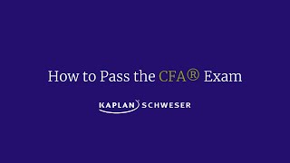 How to Pass the CFA Exam [upl. by Ahsi988]