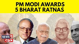 Bharat Ratna  These 5 People Have Been Awarded Bharat Ratna This Year  English News  News18 [upl. by Nnodnarb]