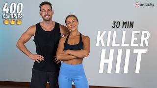 30 MIN KILLER HIIT Workout  Full Body Cardio No Equipment No Repeats [upl. by Navap]