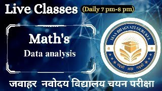 Data analysis using bar diagram graph and line chart JNVST Math Tips Tricks by RoshanSir [upl. by Latoyia]