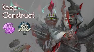 GW2  kP Keep Construct  340  Boon Chrono PoV [upl. by Ynahpets]