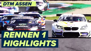 Verrücktes Rennen  Assen DTM Rennen 1  Highlights [upl. by Akimert660]