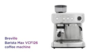 Breville VCF126 Barista Max Coffee Machine  Stainless Steel  Product Overview  Currys PC World [upl. by Eivod]