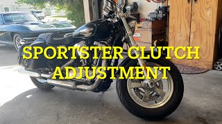 2015 Sportster Clutch Adjustment And a stripped screw removal [upl. by Martinson]