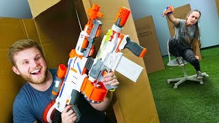 NERF Hide in a Box Challenge [upl. by Enigroeg]