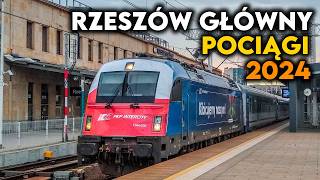 Pociągi Rzeszów Główny 2024  Pendolino Zastępczy IC Kochanowski IC Wyspiański IC Artus IC Wawel [upl. by Older385]