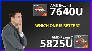 AMD Ryzen 5 7640U vs AMD Ryzen 7 5825U Technical Comparison [upl. by Ymled]