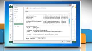 How to turn off or manage the installed addins in Excel 2013 [upl. by Enomis]