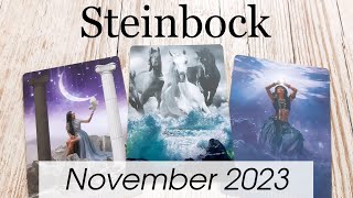 STEINBOCK  November 2023 🍁 Friedliche Zeiten stehen bevor Die Stürme ziehen vorüber Tarot [upl. by Aneeh]