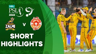 Short Highlights  Peshawar Zalmi vs Islamabad United  Match 33  HBL PSL 9  M1Z2U [upl. by Crocker]