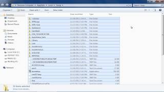 How to Delete Temp Files in Windows 7 [upl. by Jarlen]