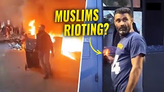 MUSLIMS CAUGHT RIOTING in ENGLAND [upl. by Roselane]