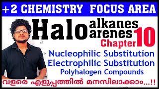 Haloalkanes and Haloarenes Plus Two Chemistry focus area Chapter 10  Chemistry focus points [upl. by Marler]