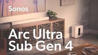 Sonos Arc Ultra and Sonos Sub Gen 4  Crutchfield [upl. by Abihsat]