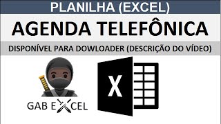 PLANILHA  AGENDA TELEFÔNICA agenda agenda2023 recepcionista [upl. by Gore]