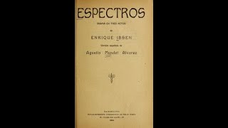 Audiolibro Para Dormir Espectros Gengangere Henrik Ibsen Pantalla negra voz humana real [upl. by Hanson]