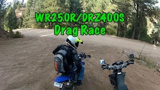 WR250R vs DRZ400 Drag Race [upl. by Egbert299]