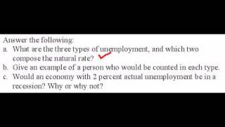 Identifying the Three Types of Unemployment [upl. by Etnuaed]