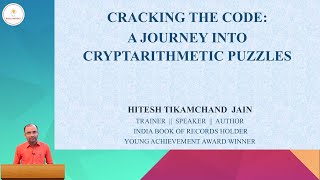 CRYPTARITHMETIC INTRODUCTION [upl. by Nhoj]