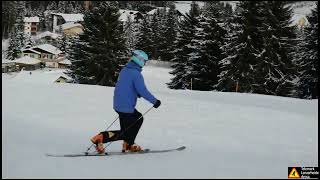 Telemark lesson easy STEP BY STEP [upl. by Reteid]