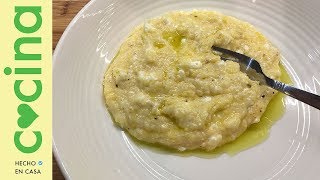 COCINA⎜Receta de polenta cremosa con queso feta [upl. by Elletnwahs]