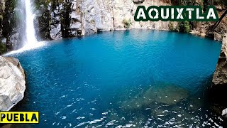 Este PARAISO IMPERDIBLE está en PUEBLA y NADIE LO CONOCE 😱  Cascada Agua azul  Aquixtla Tepexcanal [upl. by Namharludba]