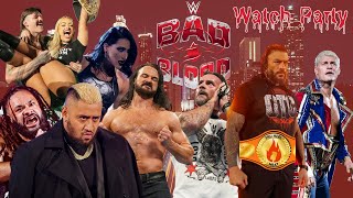 CM Punk vs Drew McIntyre HIAC Cody Rhodes amp Roman Reigns TEAM  WWE Bad Blood 2024 Watch Party [upl. by Anaik267]