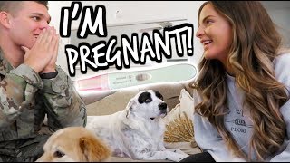 IM PREGNANT FINDING OUT AND TELLING MY HUSBAND EMOTIONAL  Casey Holmes Vlogs [upl. by Ecylahs]