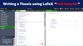 Introduction for writing a Thesis documents using LaTeX Full Tutorial [upl. by Nylazor]