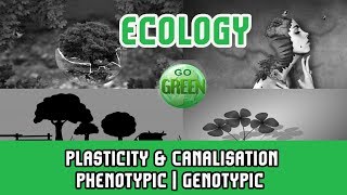 7 Ecology Plasticity amp Canalisation  Phenotypic  Genotypic  Canalisation Biological Robustness [upl. by Gladdie]