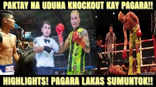 Prince Albert Pagara VS Mj Young Gun Uduna Highlights Grabe si Pagara Lakas Sumuntok [upl. by Pirri]