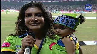 Actress Lissy Priyadarshan Reveals The Cute amp Youngest Brand Ambassador Of Kerala Strikers [upl. by Alisen463]