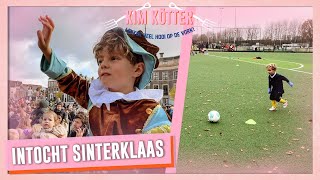 SINTERKLAASINTOCHT in Haarlem amp TEDS 1ste VOETBALWEDSTRIJD 264  Kim Kötter [upl. by Aneerol]