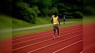 Ferdie Adoboe 🇬🇭 Fastest run backwards 100 m running forward [upl. by Notlaw]