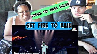 SET FIRE TO THE RAIN  DURIAN MASKED  THE MASK SINGER THAILAND REACTION [upl. by Auberon]