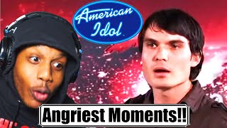 CeejDaGod Reacts To Rudest amp Angriest Auditions Ever on American Idol [upl. by Eiramana]