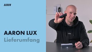 AARON LUX Fahrradlicht  Unboxing amp Lieferumfang [upl. by Eislek195]