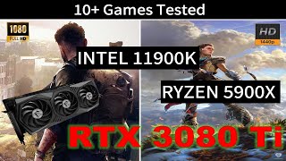 11900k oc vs 5900x oc with 3080ti  i911900k vs r9 5900x official video [upl. by Sikes275]