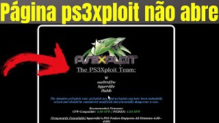 Página ps3xploit não abre erro 80710101 [upl. by Ydnec]