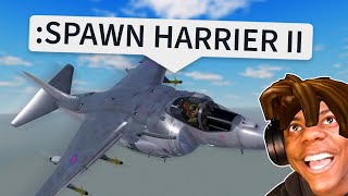 War Tycoon Funny Moments HARRIER JUMP JET [upl. by Burkley533]