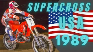 Best of Supercross USA  1989 [upl. by Ellehsat258]